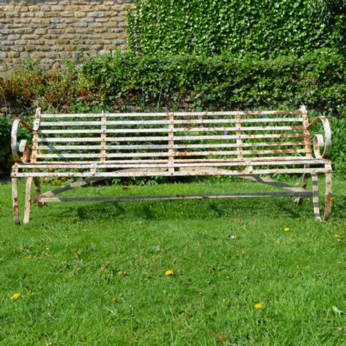fig 1. Large Iron Garden Bench