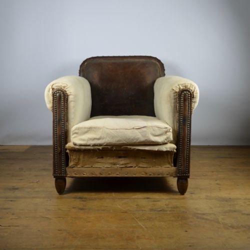 Deep Seated French Armchair Inc Full Repuholstery