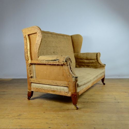fig 1. Two Seater English Sofa, Reupholstery Included