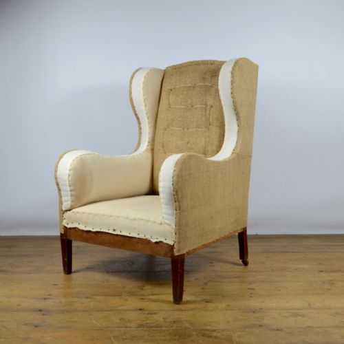 English Wing Chair, Reupholstery Included