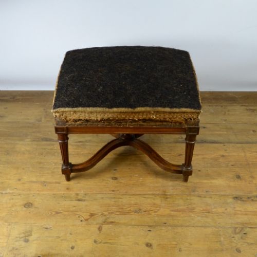 French Walnut Footstool
