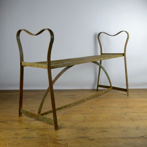 Strapwork Metal Garden Seat / Stool