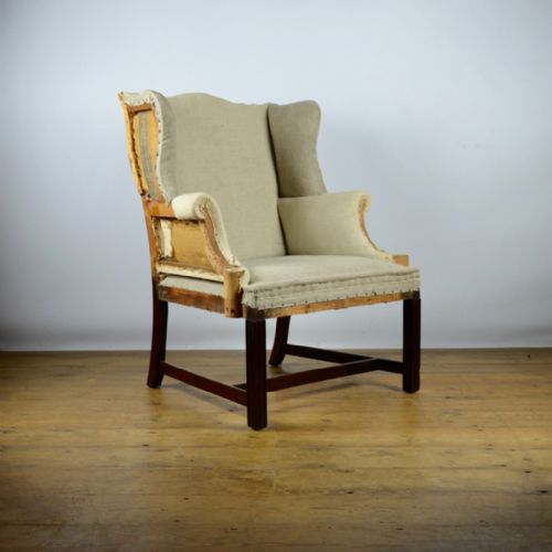 fig 1. Small Wing Chair, Reupholstery Included