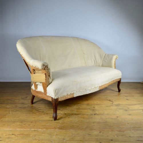 19th Century French Canape, Reupholstery Included - C233
