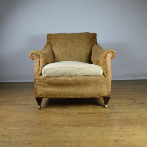 Edwardian English Armchair - Reupholstery Included - C234