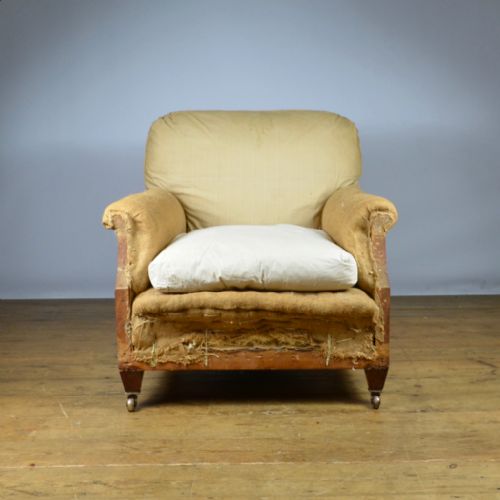 fig 1. ENGLISH EDWARDIAN ARMCHAIR - REUPHOLSTERY INCLUDED - C267