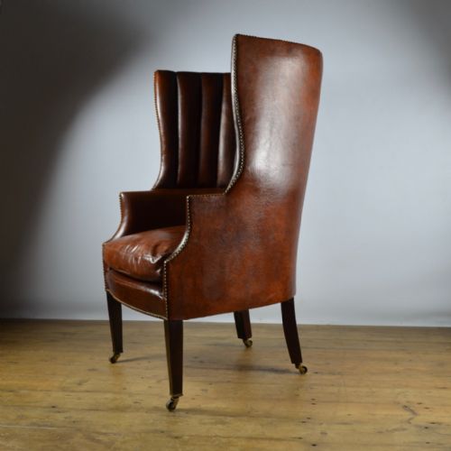 Large English Barrel Back Chair - C285