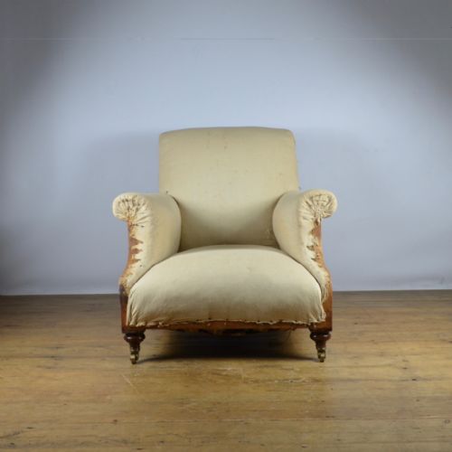 fig 1. DEEP SEATED ENGLISH ARMCHAIR - REUPHOLSTERY INCLUDED - C263