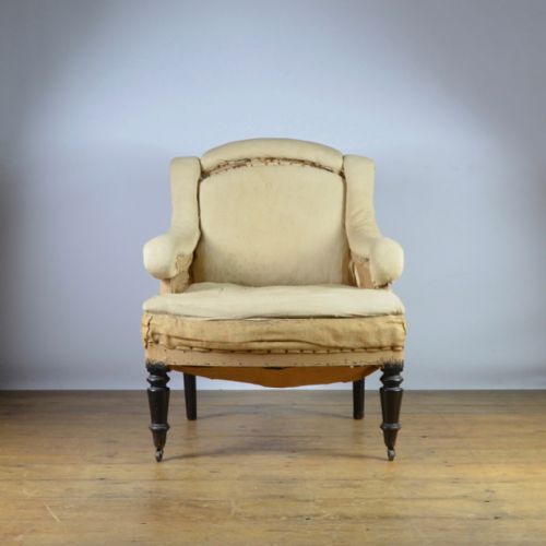 fig 1. FRENCH BEDROOM CHAIR - REUPHOLSTERY INCLUDED - C236