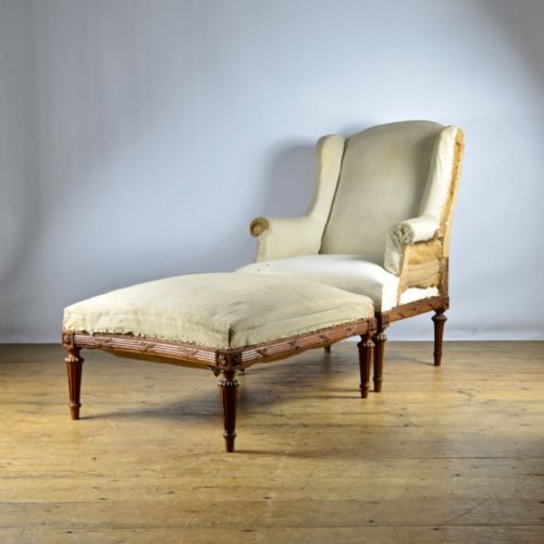 fig 1. PRETTY FRENCH DUCHESSE CHAIR - REUPHOLSTERY INC. - C270