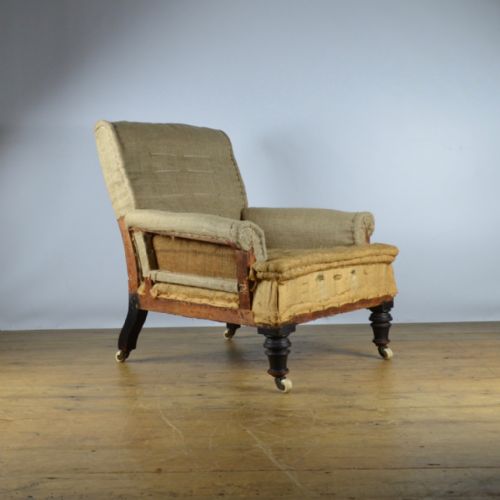 19th Century English Armchair - Reupholstery Inc. - C280