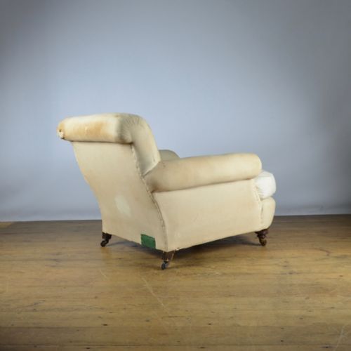 fig 1. 19TH CENTURY ENGLISH ARMCHAIR - REUPHOLSTERY INC. - C305