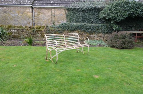 Wrought  Iron Garden Bench - G043
