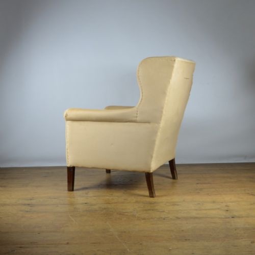 fig 1. EDWARDIAN WING CHAIR - REUPHOLSTERY INCLUDED - C308