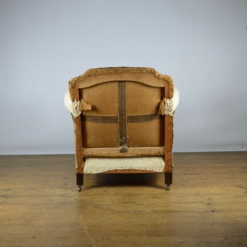 fig 1. EDWARDIAN ENGLISH ARMCHAIR - REUPHOLSTERY INCLUDED - C310