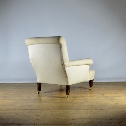 fig 1. ENGLISH UPHOLSTERED ARMCHAIR - REUPHOLSTERY INC. - C311