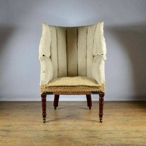 19th Century Barrel Back Wing Chair - Reup. Inc. - C315