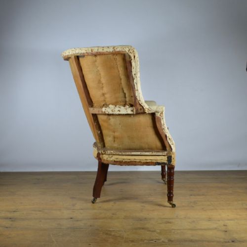 fig 1. 19th CENTURY BARREL BACK WING CHAIR - REUP. INC. - C315