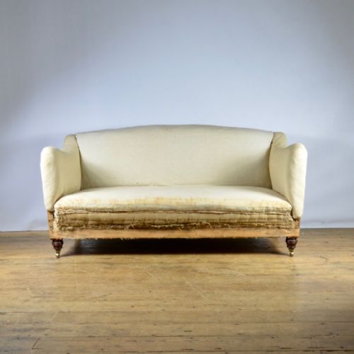 fig 1. 19TH CENTURY ENGLISH SOFA - REUPHOLSTERY INCLUDED