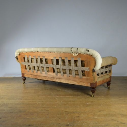 fig 1. 19TH CENTURY ENGLISH SOFA - REUPHOLSTERY INC.