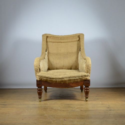 English Shaped Armchair - Reupholstery Inc