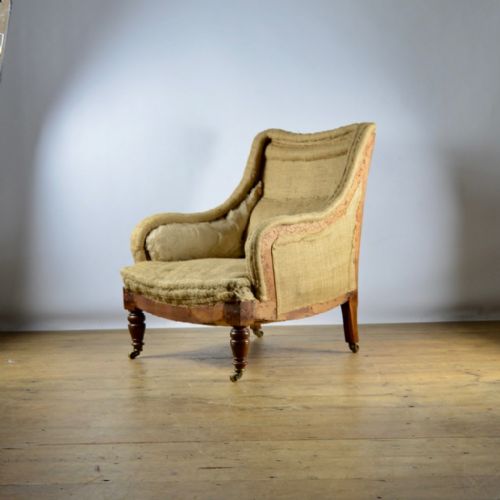 fig 1. ENGLISH SHAPED ARMCHAIR - REUPHOLSTERY INC