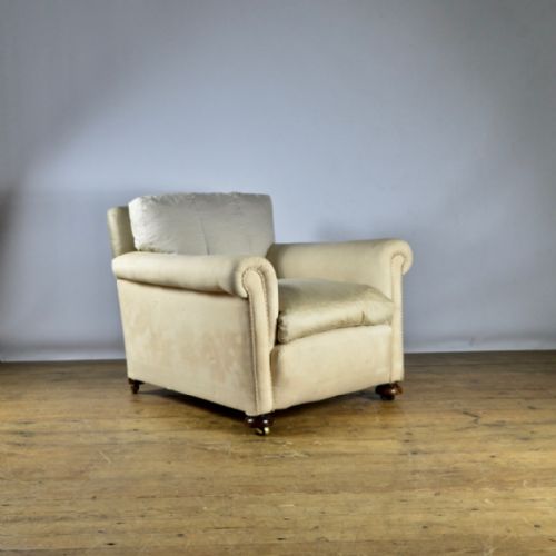Deep Seated English Armchair - Reupholstery Inc.