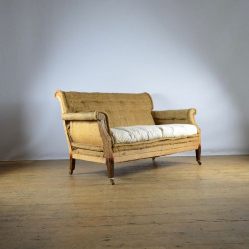 fig 1. EDWARDIAN TWO SEATER SOFA - REUPHOLSTERY INC.