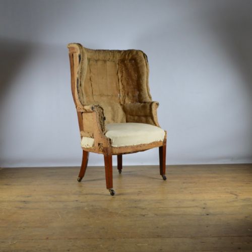 English Barrel Back Chair - Reupholstery Inc.