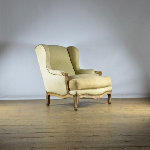 fig 1. VERY LARGE FRENCH FAUTEUIL - FULL REUPHOLSTERY INC.