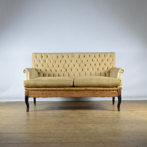 Pretty French Buttoned Sofa - Full Reuphol. Inc.