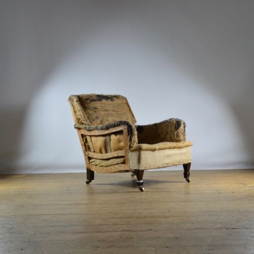 English Edwardian Armchair - Full Reupholstery Inc