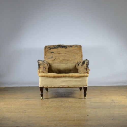 fig 1. ENGLISH EDWARDIAN ARMCHAIR - FULL REUPHOLSTERY INC