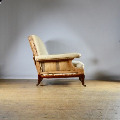 fig 1. ENGLISH LIBRARY CHAIR - FULL REUPHOLSTERY INC.