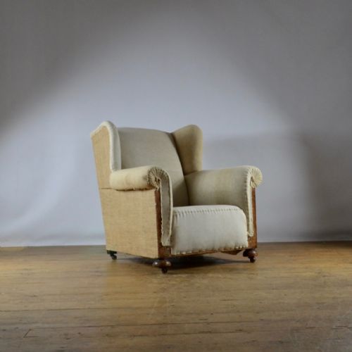 1930'S Winged Armchair - Full Reupholstery Inc.