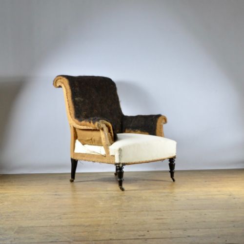 fig 1. PAIR OF FRENCH FAUTEUILS - FULL REUPHOLSTERY INC.