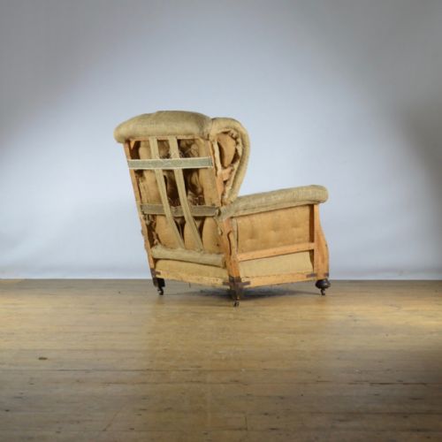 fig 1. 1930's WINGED ARMCHAIR - FULL REUPHOLSTERY INC.