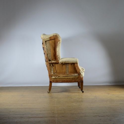 fig 1. 19TH CENTURY ENGLISH WING CHAIR