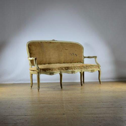 Painted French Sofa - Full Reupholstery Inc.
