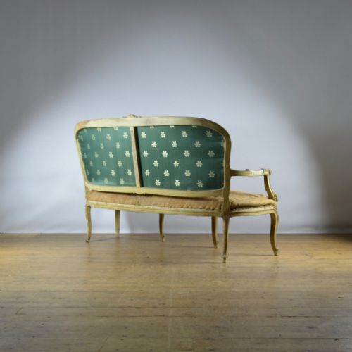 fig 1. PAINTED FRENCH SOFA - FULL REUPHOLSTERY INC.