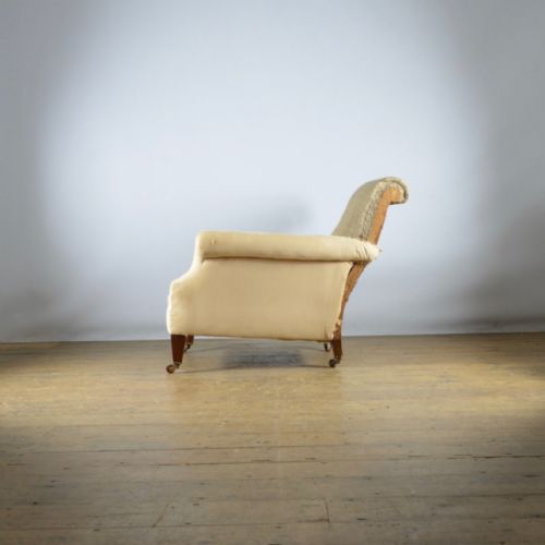fig 1. DEEP SEATED EDWARDIAN ARMCHAIR - FULL REUPHOLSTERY INC.