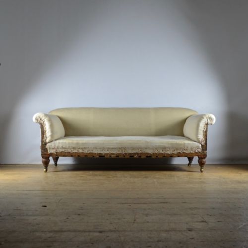19th Century English Sofa, Reupholstery Incl.