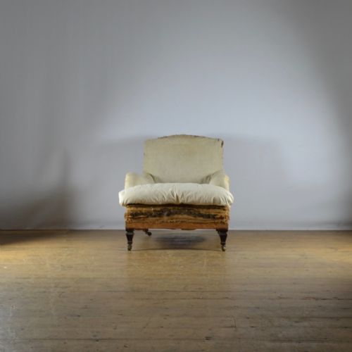 fig 1. Deep Seated English Armchair, Reupholstery Incl.