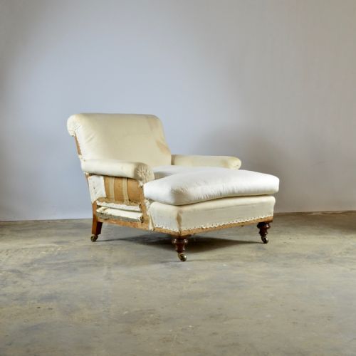 Deep Seated English Armchair, Reupholstery Inc.