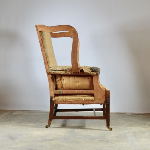 fig 2. Howard and Sons Duke Wing Chair, Full Reupholstery Inc.