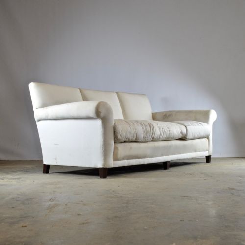 Edwardian English Sofa, Full Reupholstery Inc.