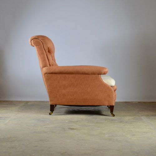 fig 2. Edwardian English Arm Chair, Full Reupholstery Inc.