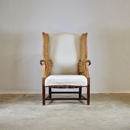 English Wing Chair, Full Reupholstery Inc.