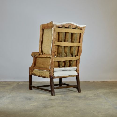 fig 1. English Wing Chair, Full Reupholstery Inc.