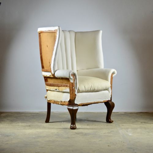 fig 1. Barrel Back Chair, Full Reupholstery Inc.